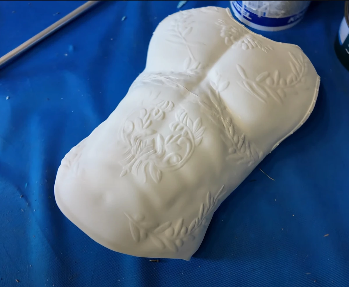 Surowy wydruk 3D torsu