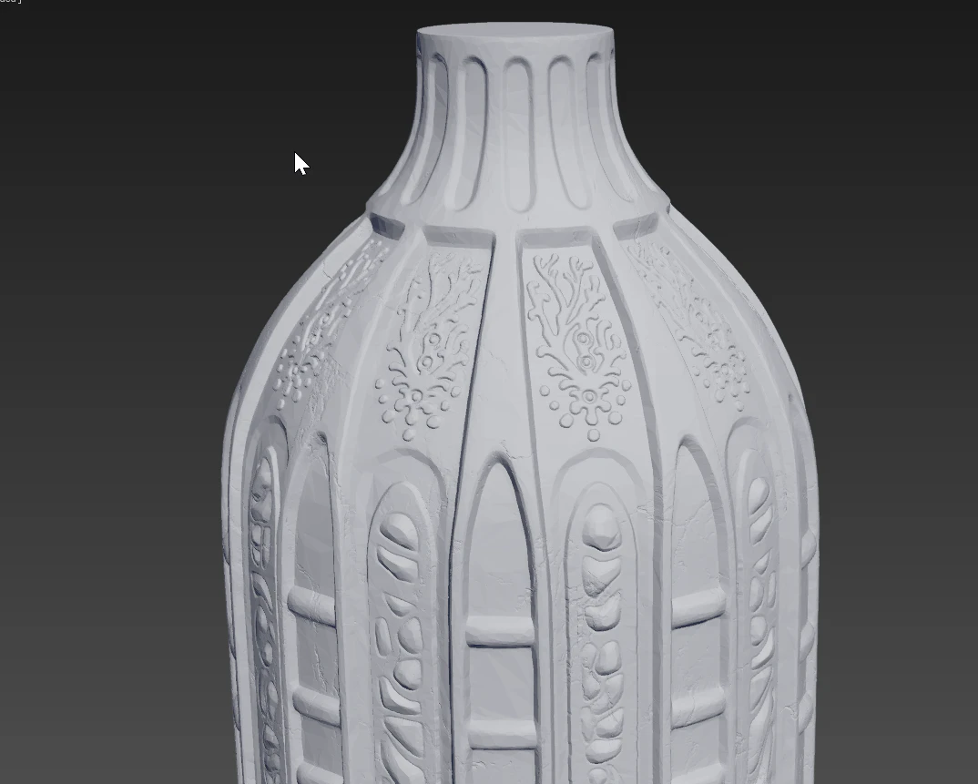 Model 3D ornamentowanej formy przygotowany do druku